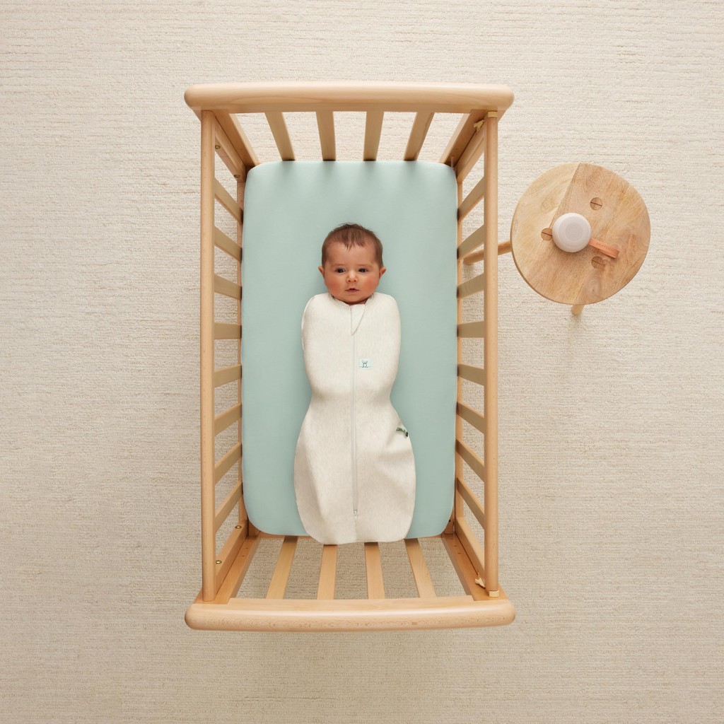 ERGOPOUCH Zavinovačka a vak na spanie 2v1 Cocoon Oatmeal Marle 3-6 m, 6-8 kg, 1 tog
