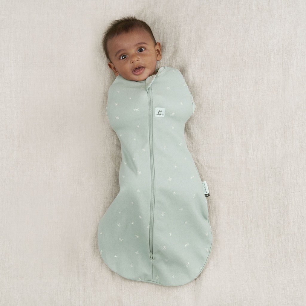 ERGOPOUCH Zavinovačka a vak na spaní 2v1 Cocoon Sage 6-12 m, 8-10 kg, 1 tog