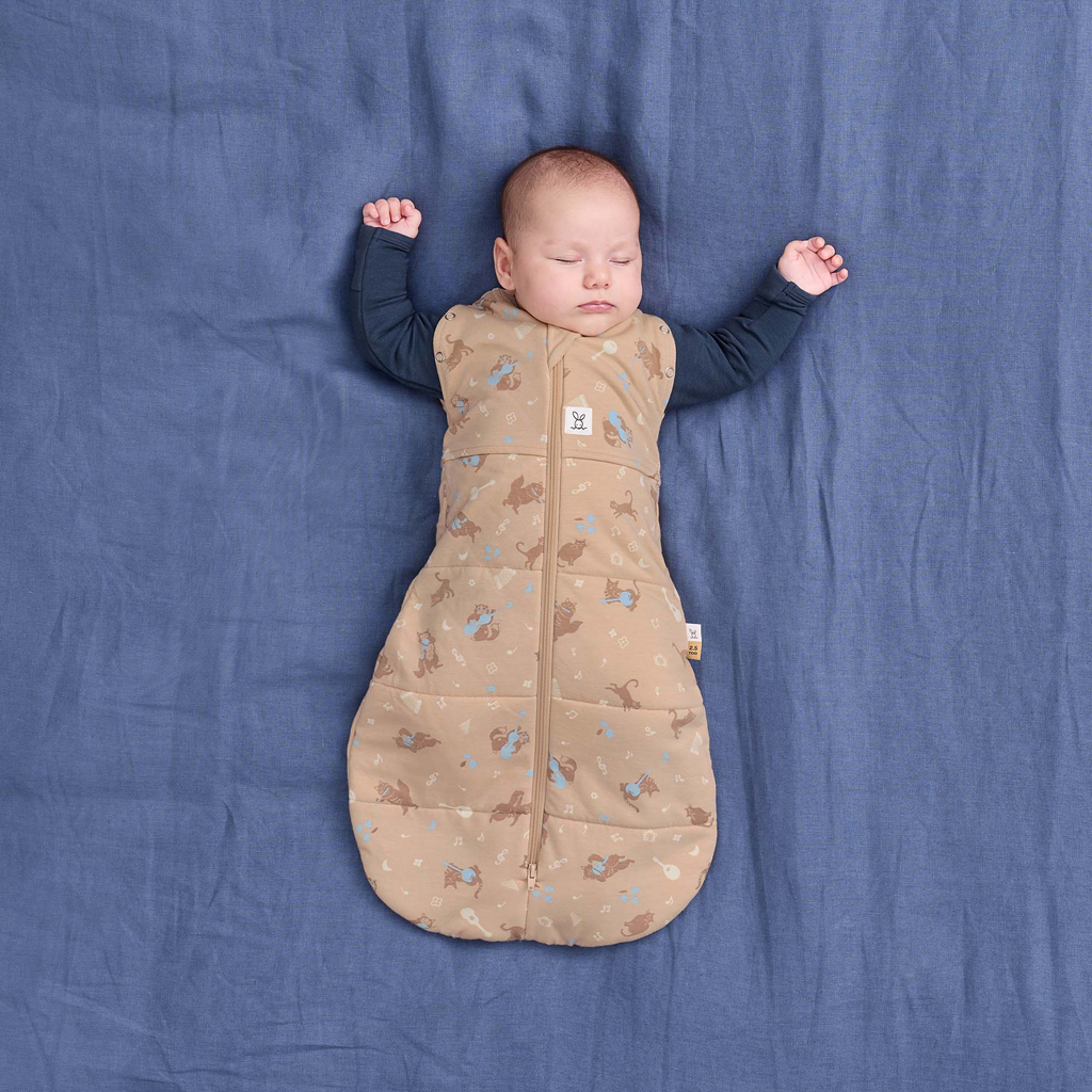 ERGOPOUCH Zavinovačka a pytel na spanie 2v1 Cocoon Melody 0-3m, 3-6kg, 2,5tog