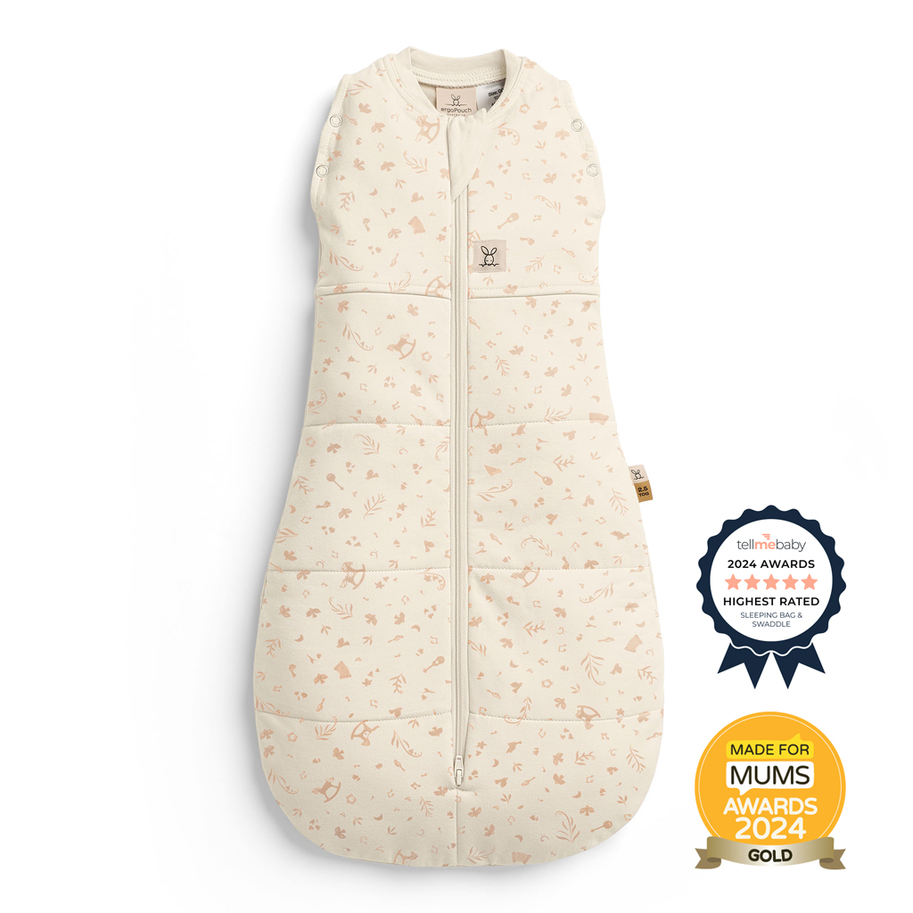 ERGOPOUCH Zavinovačka a pytel na spanie 2v1 Cocoon Lullaby 3-6m, 6-8kg, 2,5tog