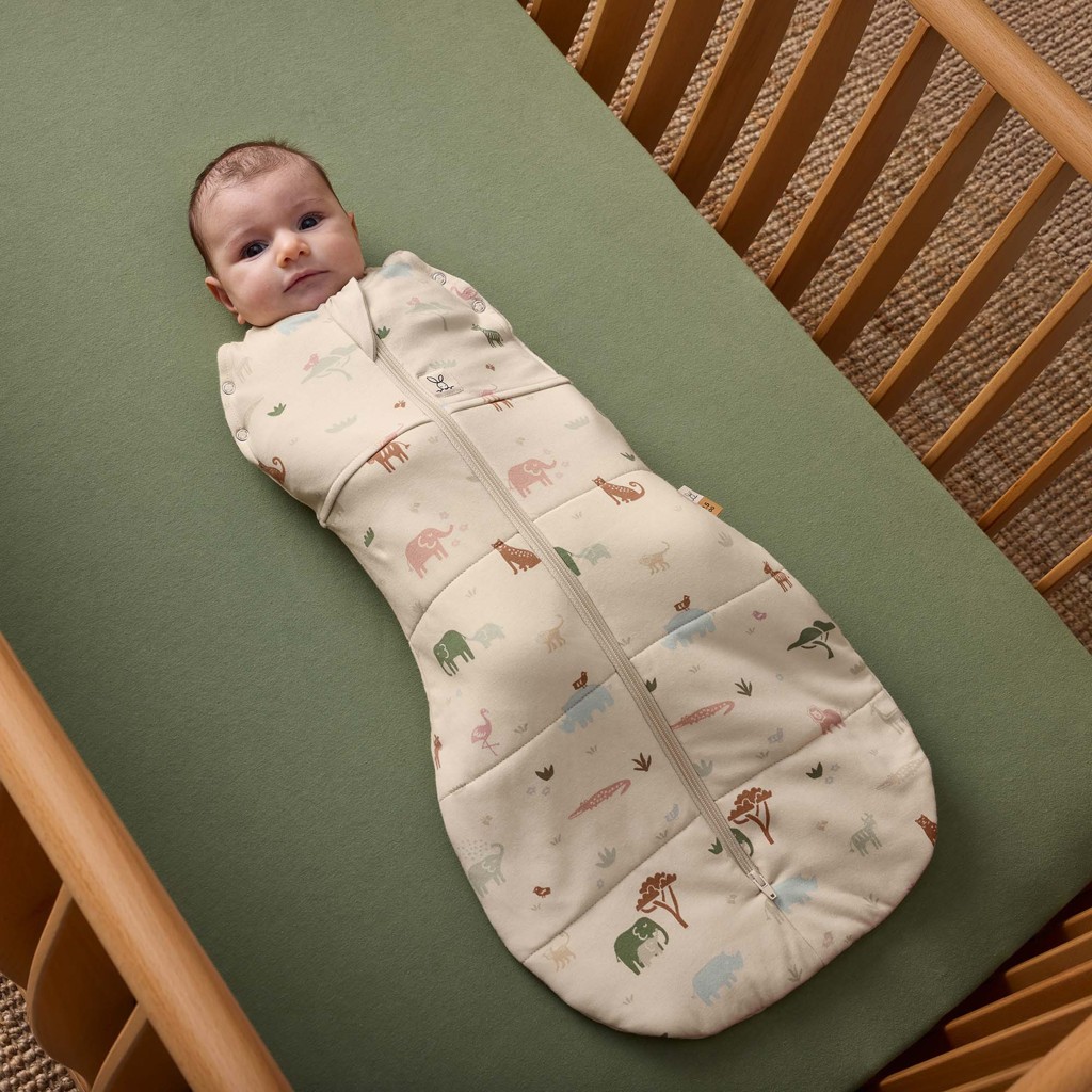 ERGOPOUCH Zavinovačka a vak na spanie 2v1 Cocoon Savannah 3-6 m, 6-8 kg, 2,5 tog