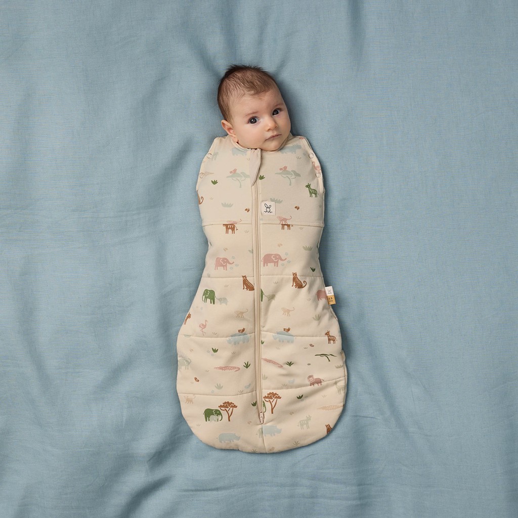 ERGOPOUCH Zavinovačka a vak na spanie 2v1 Cocoon Savannah 3-6 m, 6-8 kg, 2,5 tog