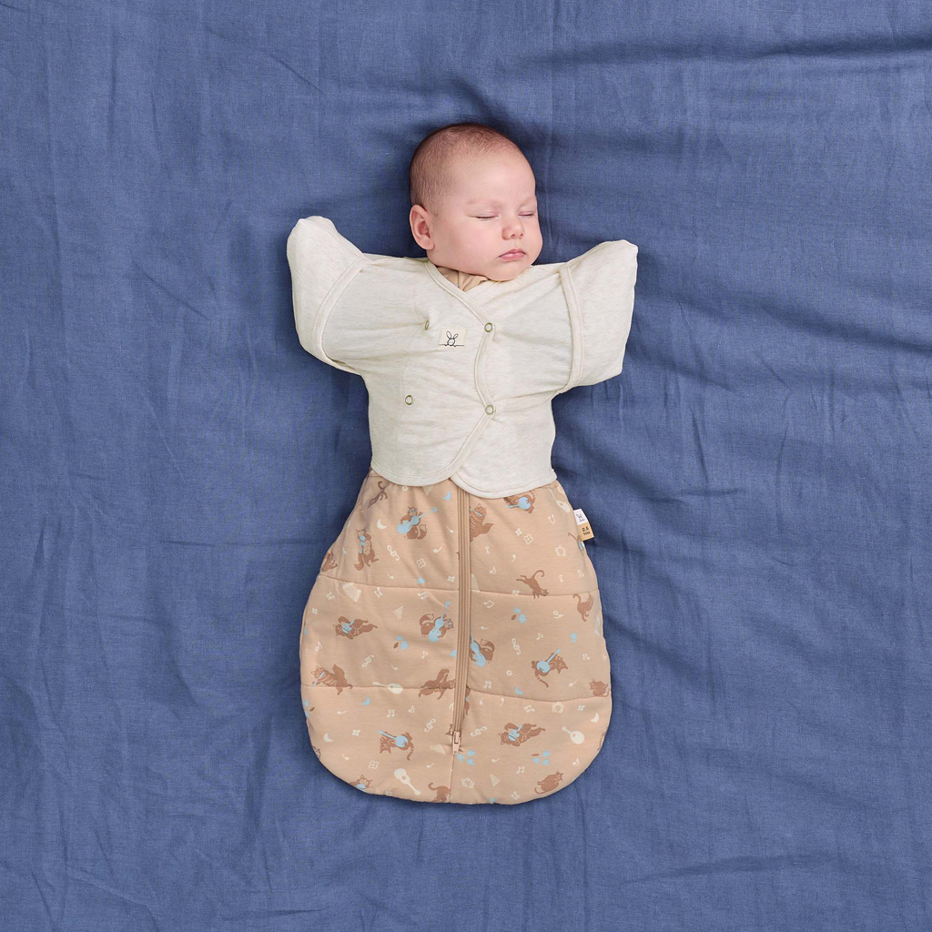 ERGOPOUCH Zavinovačka a pytel na spanie 2v1 Cocoon Melody  6-12m, 8-10kg, 2,5tog
