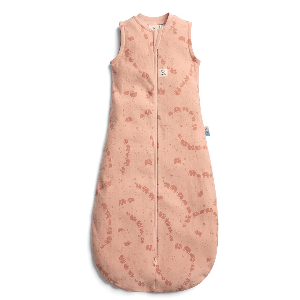 ERGOPOUCH Vak na spaní organická bavlna Jersey Elephant Parade 3-12 m, 6-10 kg, 0,2 tog