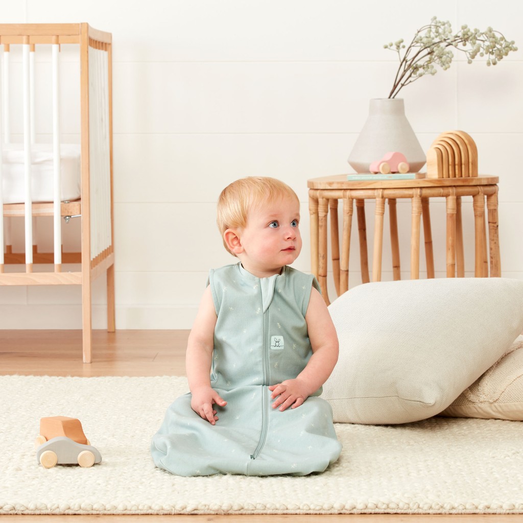 ERGOPOUCH Pytel na spaní organická bavlna Jersey Sage 3-12 m, 6-10 kg, 0,2 tog