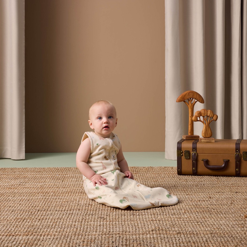 ERGOPOUCH Vak na spanie organická bavlna Jersey Savannah 3-12 m, 6-10 kg, 0,2 tog