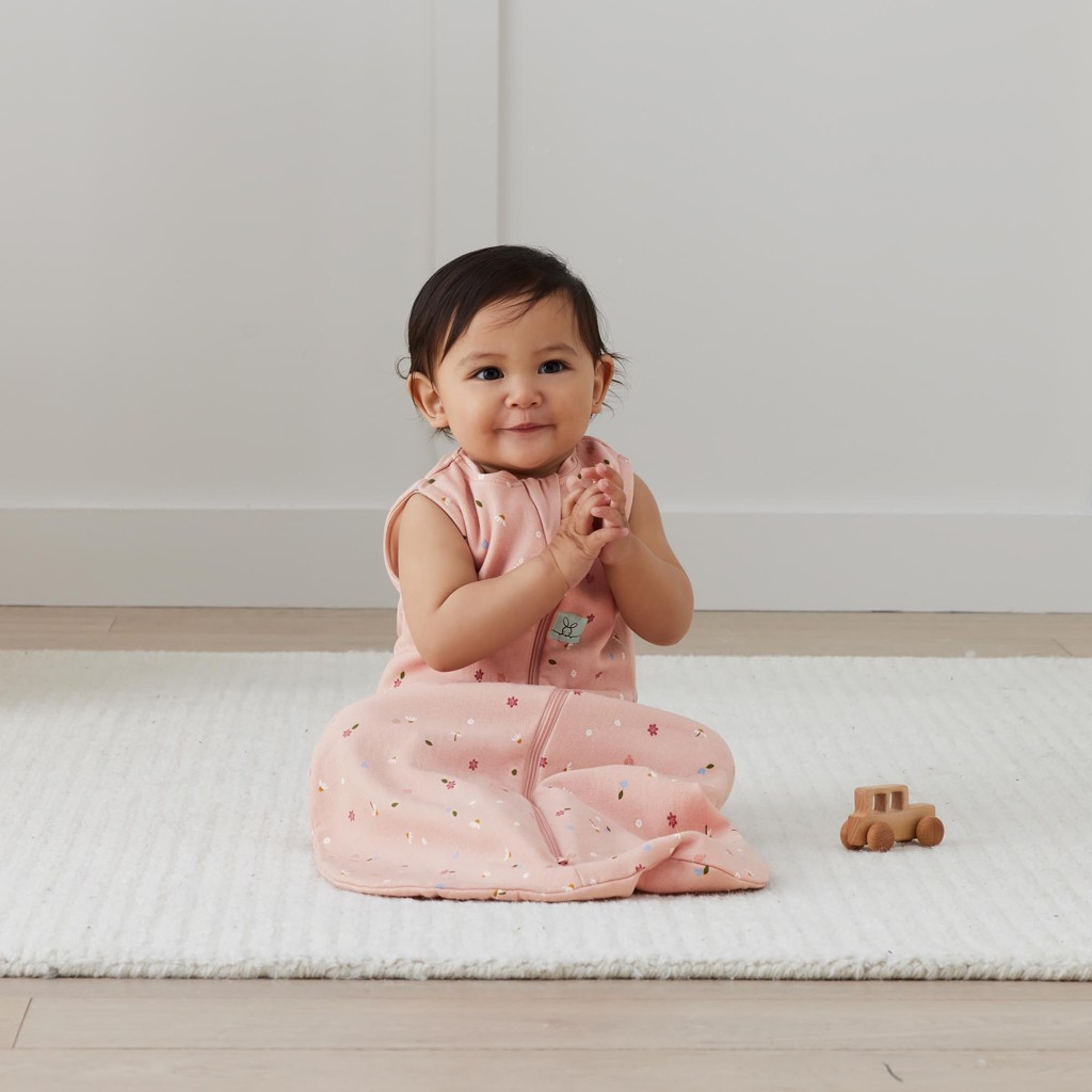 ERGOPOUCH Vak na spaní organická bavlna Jersey Daisies 8-24 m, 8-14 kg, 0,2 tog