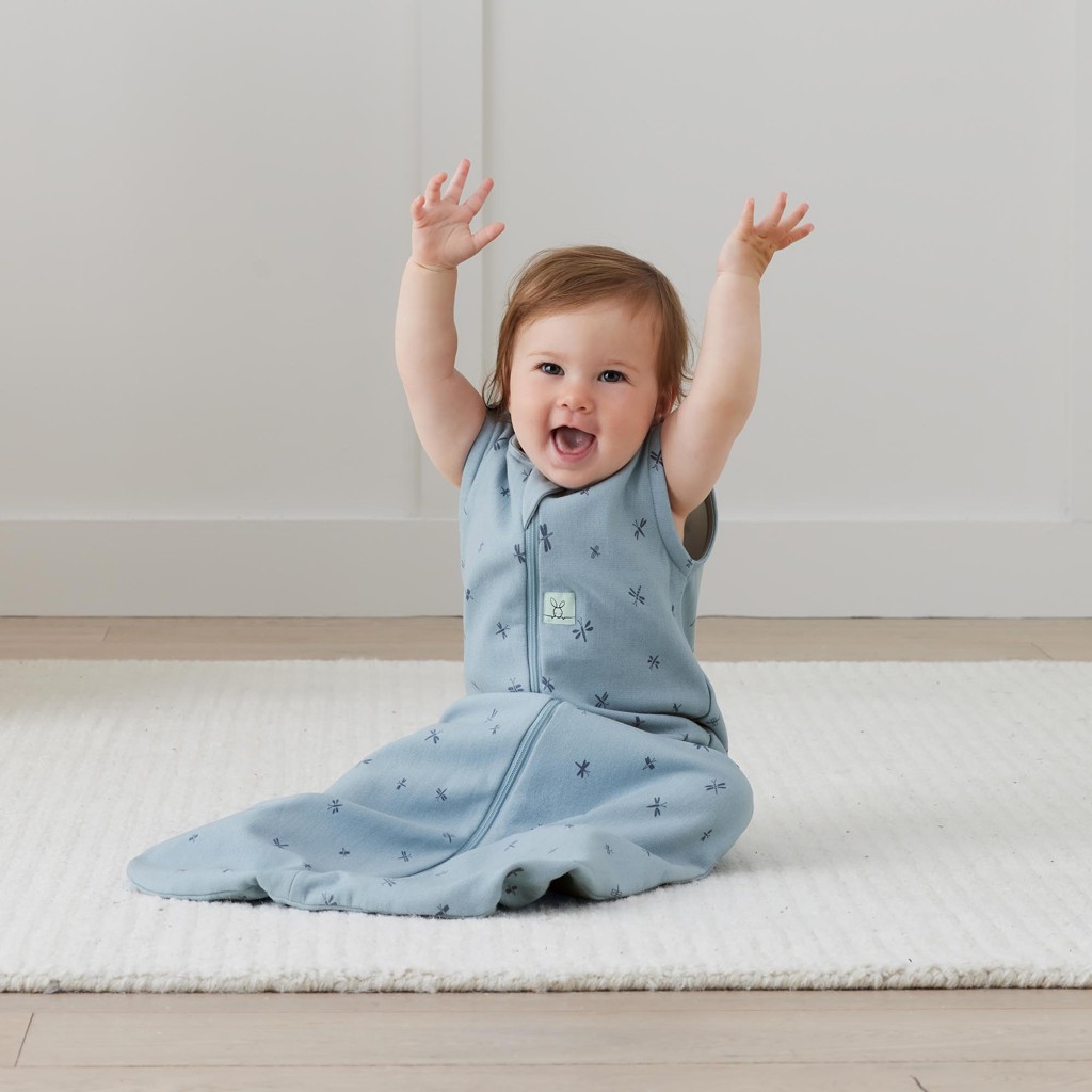 ERGOPOUCH Vak na spaní organická bavlna Jersey Dragonflies 8-24 m, 8-14 kg, 0,2 tog