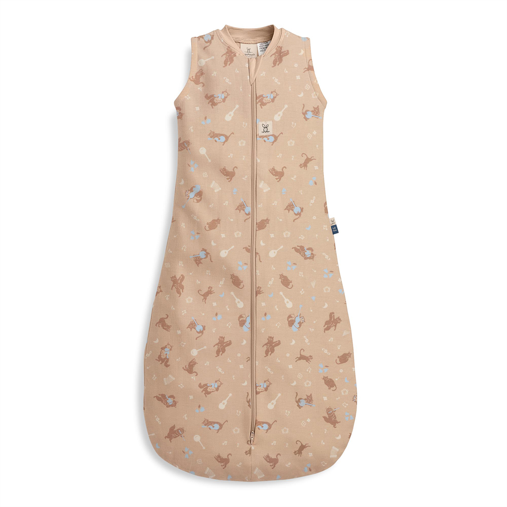 ERGOPOUCH Vak na spanie organická bavlna Jersey Melody 3-12m, 6-10kg, 1,0tog