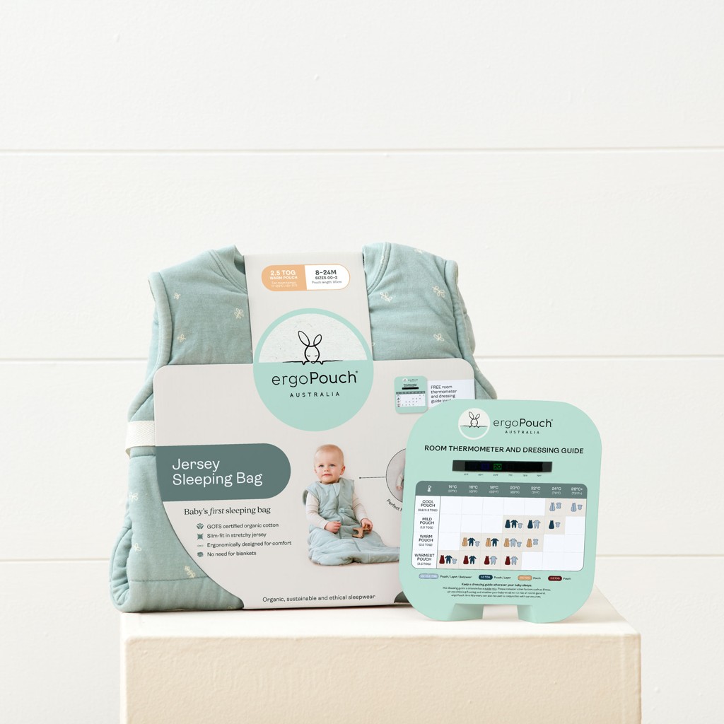 ERGOPOUCH Vak na spanie organická bavlna Jersey Daisies 8-24 m, 8-14 kg, 1 tog