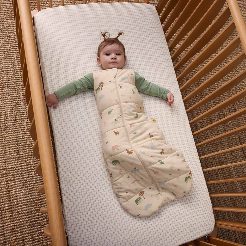 ERGOPOUCH Vak na spaní organická bavlna Jersey Savannah 3-12 m, 6-10 kg, 2,5 tog