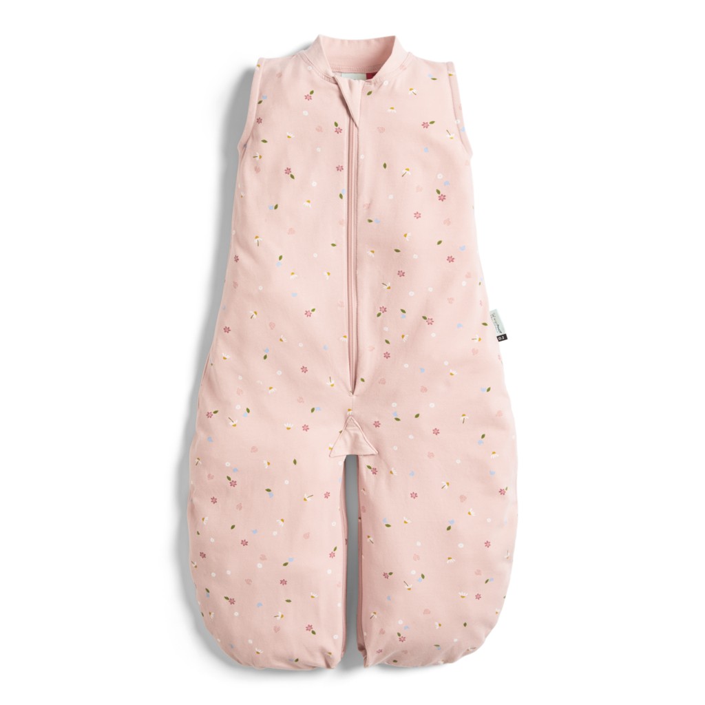 ERGOPOUCH Vak a overal na spanie 2v1 organická bavlna Suit Daisies 8-24 m, 8-14 kg, 0,2 tog