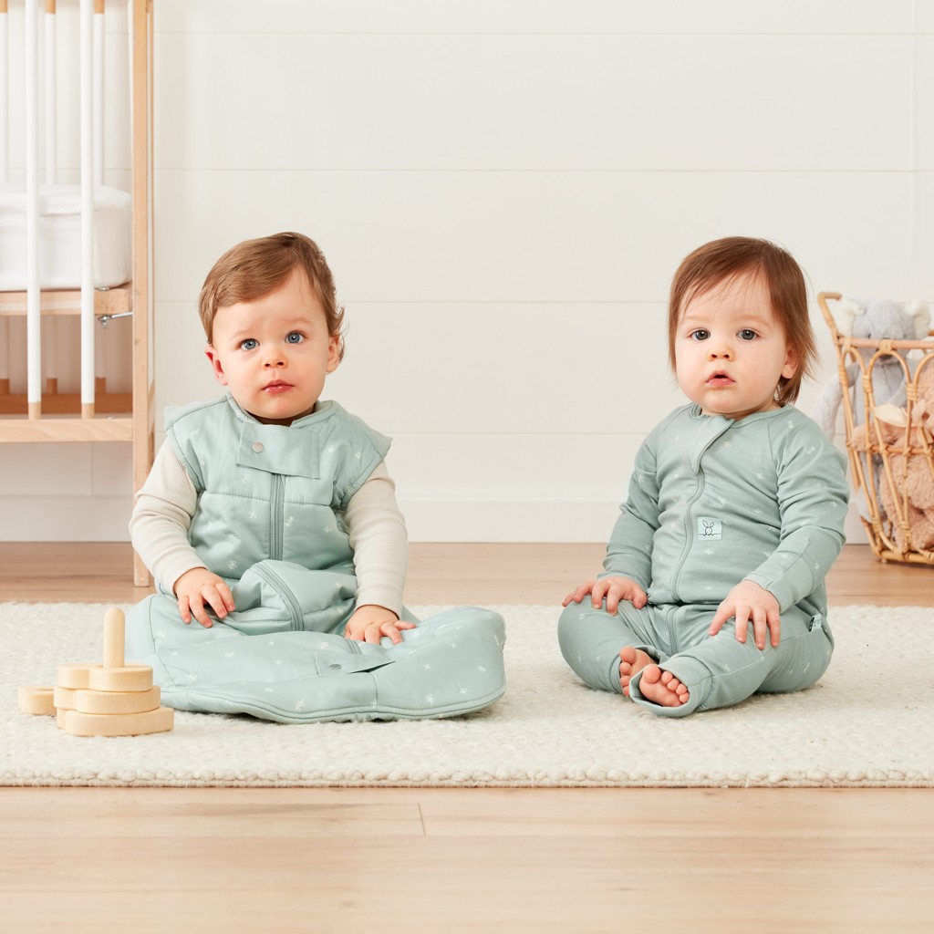 ERGOPOUCH Vak na spaní organická bavlna Sheeting Sage 8-24 m, 8-14 kg, 2,5 tog