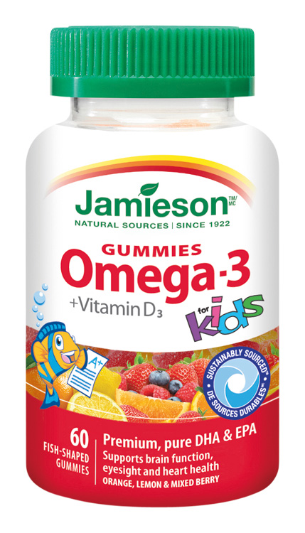 JAMIESON Omega-3 Gummies KIDS želatínové pastilky 60 ks