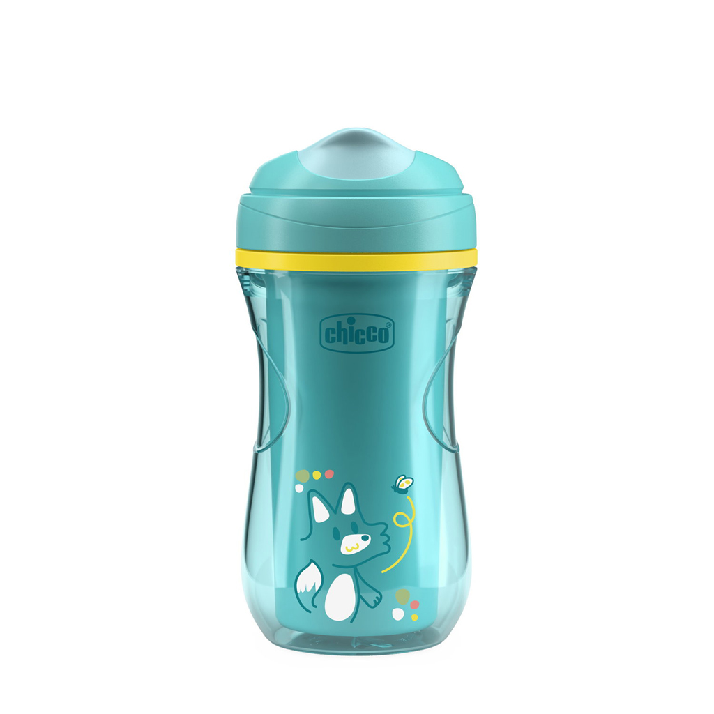 CHICCO Hrneček Active termo s tvrdým náustkem teal, 14m+