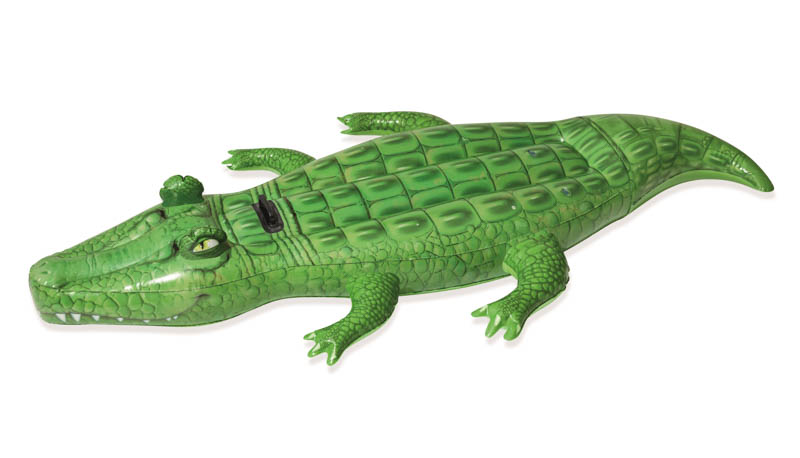BESTWAY Krokodíl nafukovací s držadlom, 203x117 cm