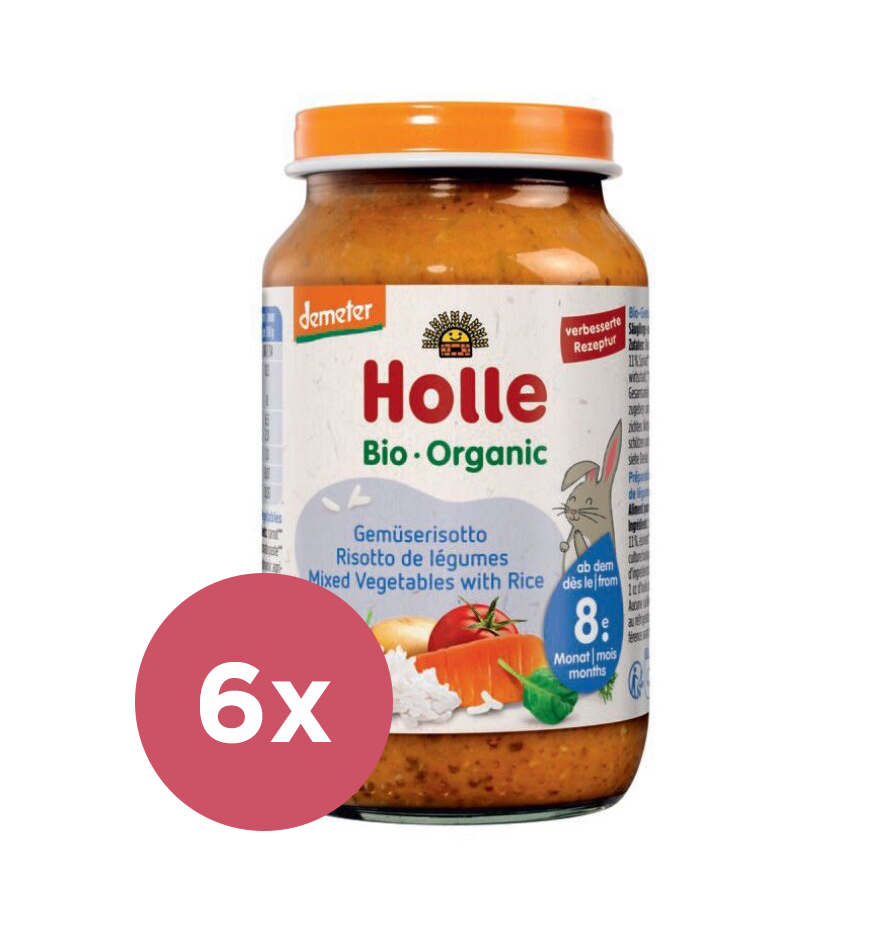 6x HOLLE Bio Zeleninové rizoto, 220 g - zeleninový príkrm