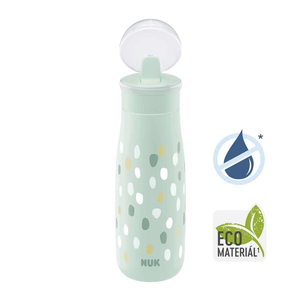 NUK Fľaša Mini-Me Flip - zelená 450ml, 12m+