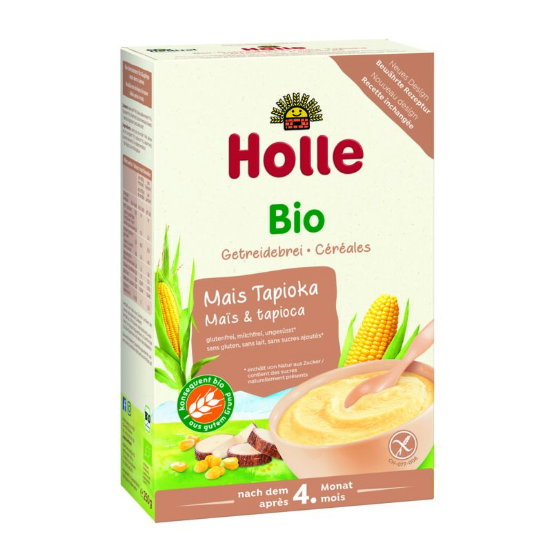 HOLLE Kaša nemliečna Bio kukuričná s tapiokou 250 g
