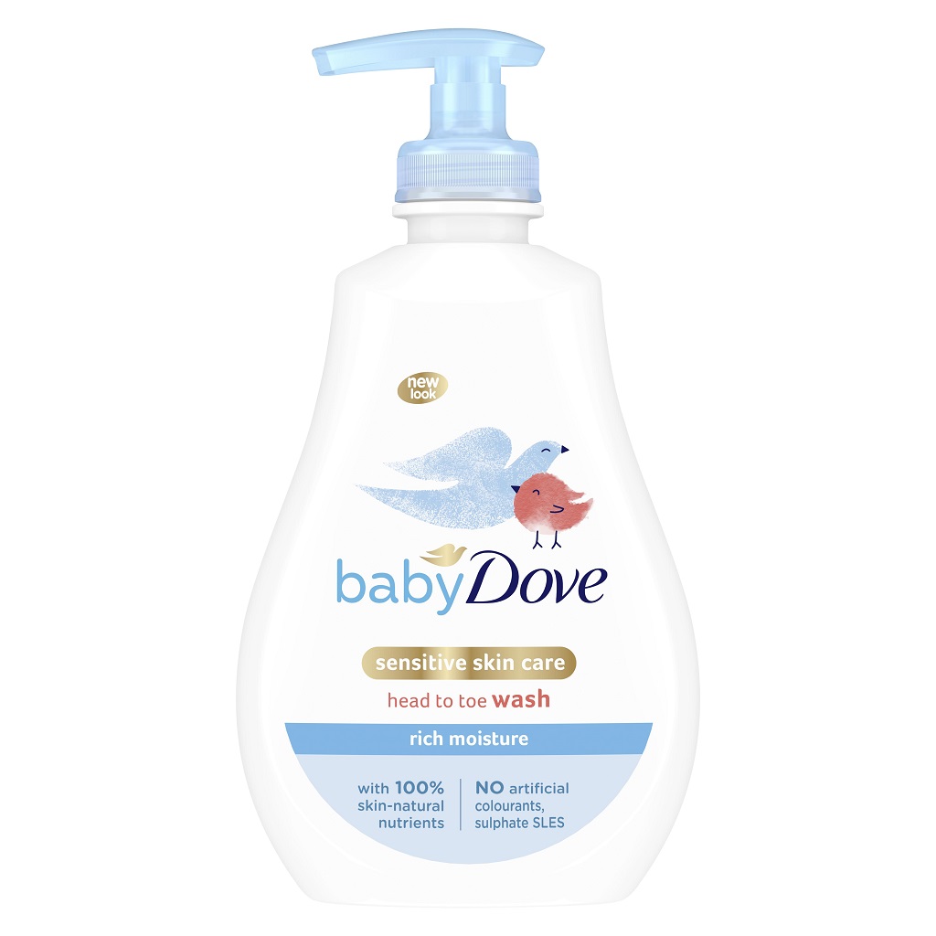 BABY DOVE Mycí gel pro celé tělo i vlásky, 400 ml