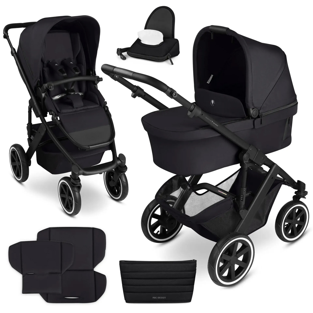 ABC DESIGN Kočík kombinovaný Salsa 5 Air coal 2025 + adaptér pre autosedačku zadarmo