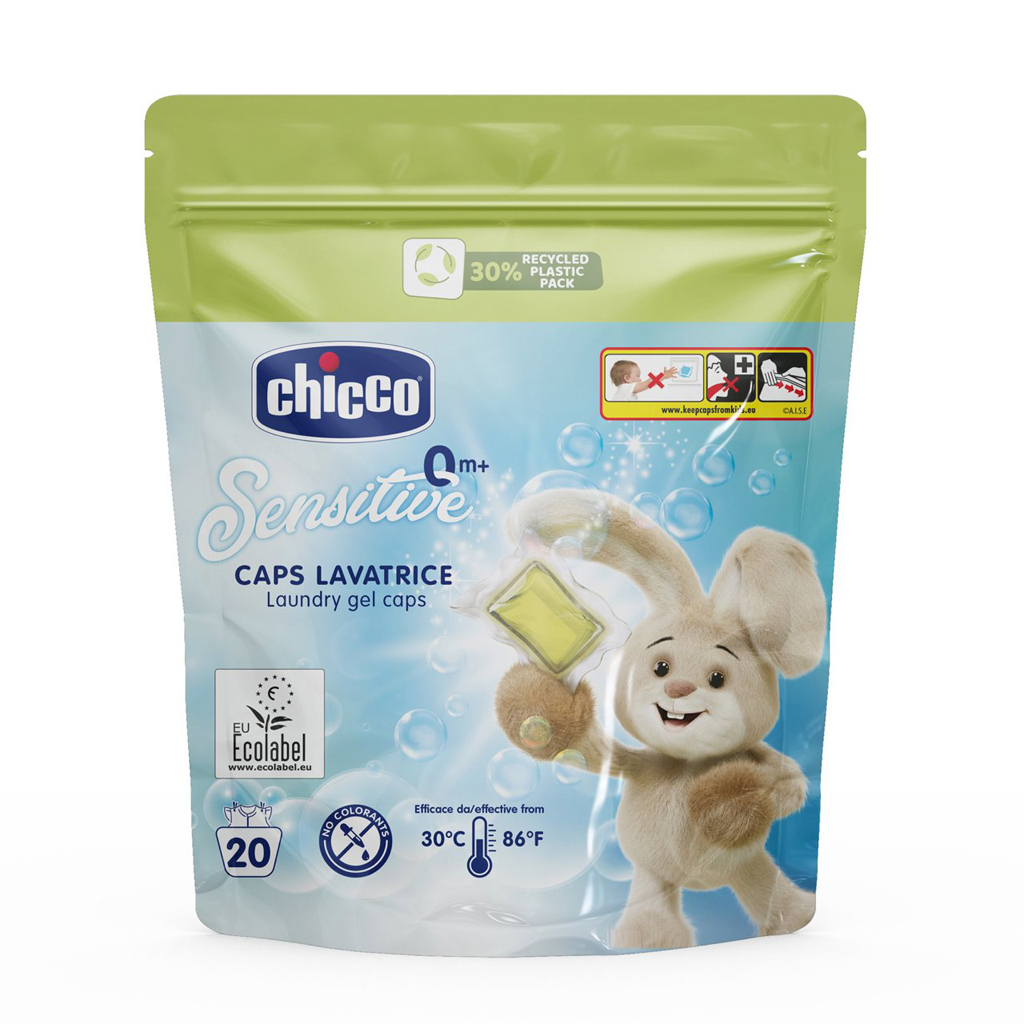 CHICCO Prací kapsle Baby Sensitive 20ks, 0m+