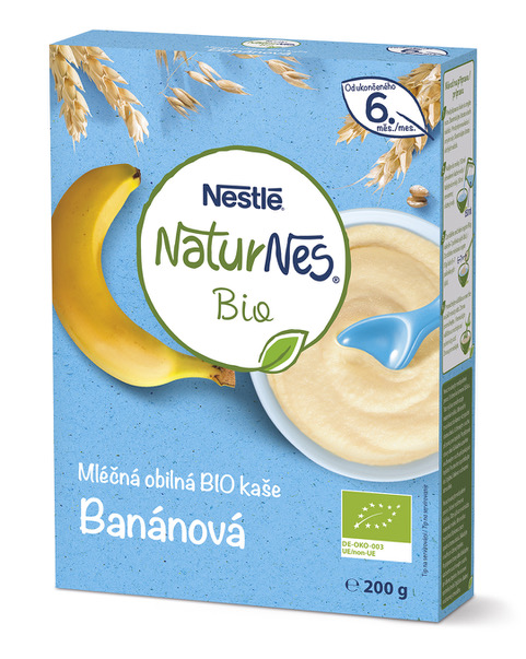 NESTLÉ Naturnes Bio Kaša mliečna banánová 200 g