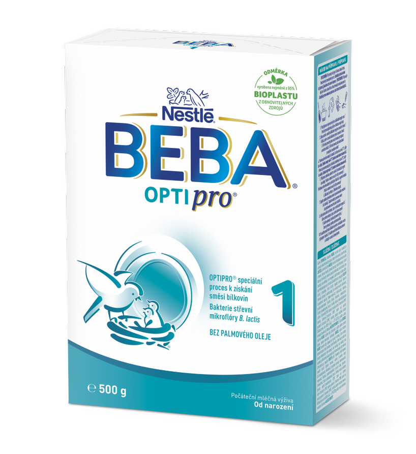 BEBA OPTIPRO® 1 Mlieko počiatočné dojčenské, 500 g​