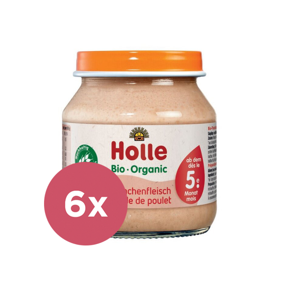 Obrázok Holle BIO príkrm kuracie mäso 6x125g
					
				