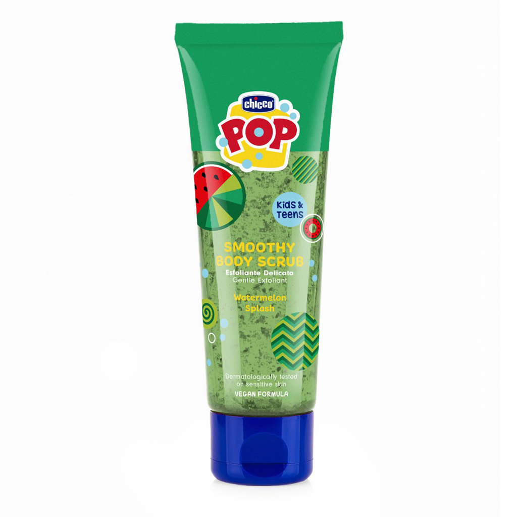 CHICCO Tělový peeling Watermelon Smoothy POP pro děti a teenagery 150ml