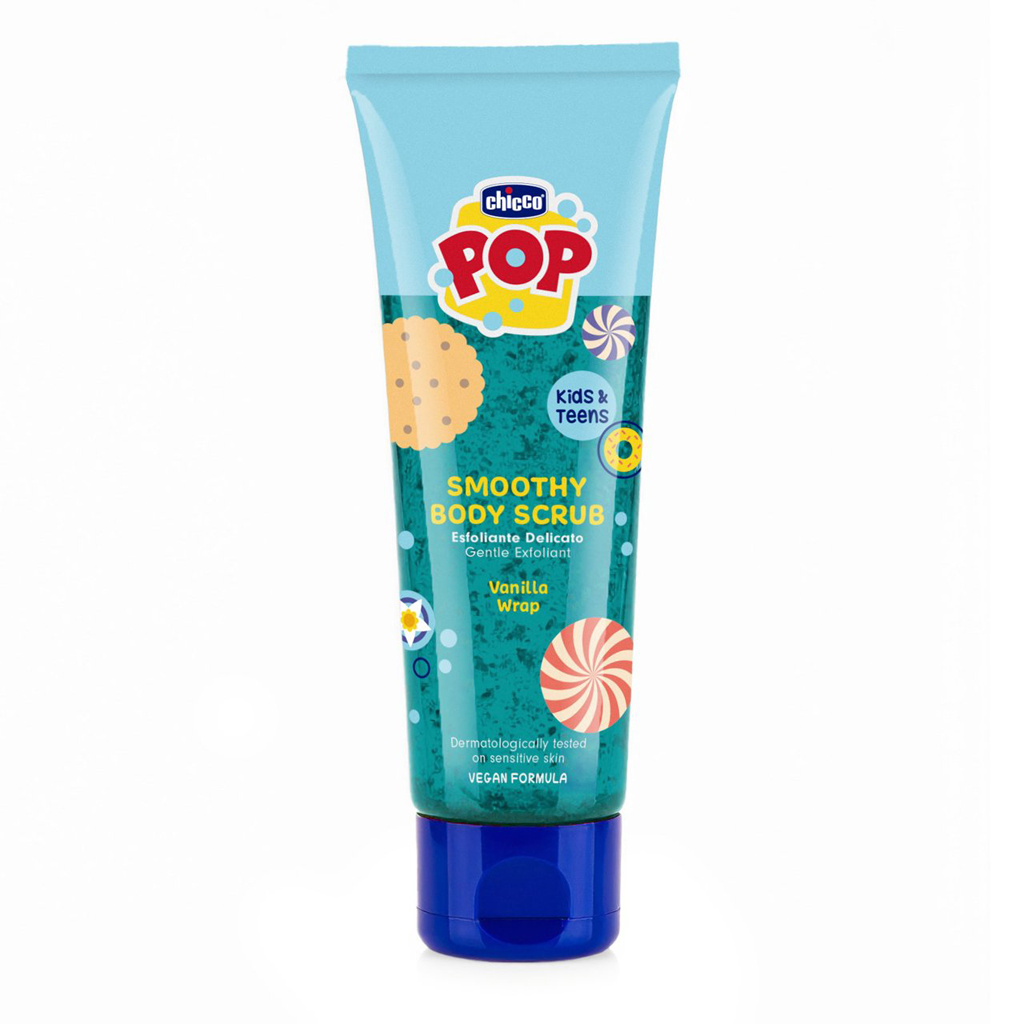 CHICCO Tělový peeling Vanilla Smoothy POP pro děti a teenagery 150ml