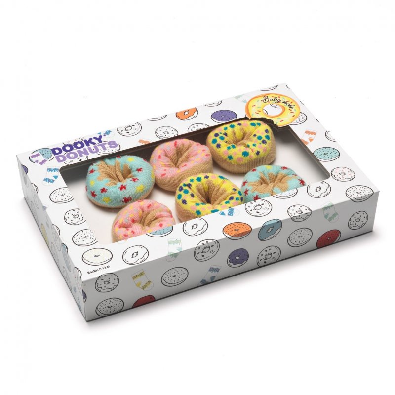 Obrázok DOOKY Gift DONUTS ponožky Tutti Frutti 3 páry