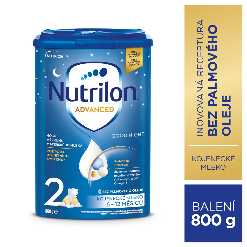 NUTRILON 2 Good Night Pokračovacie dojčenské mlieko 800 g, 6+