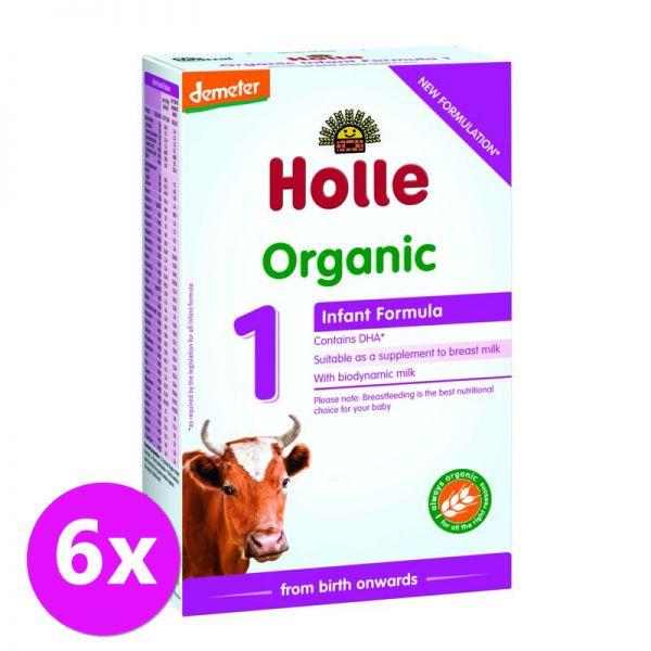 6 x HOLLE Bio Detská mliečna výživa 1 počiatočna