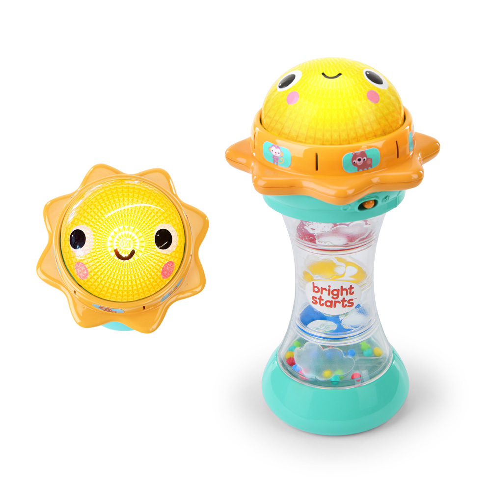 BRIGHT STARTS Hračka hudební chrastítko sluníčko Just for Sun™ 6m+