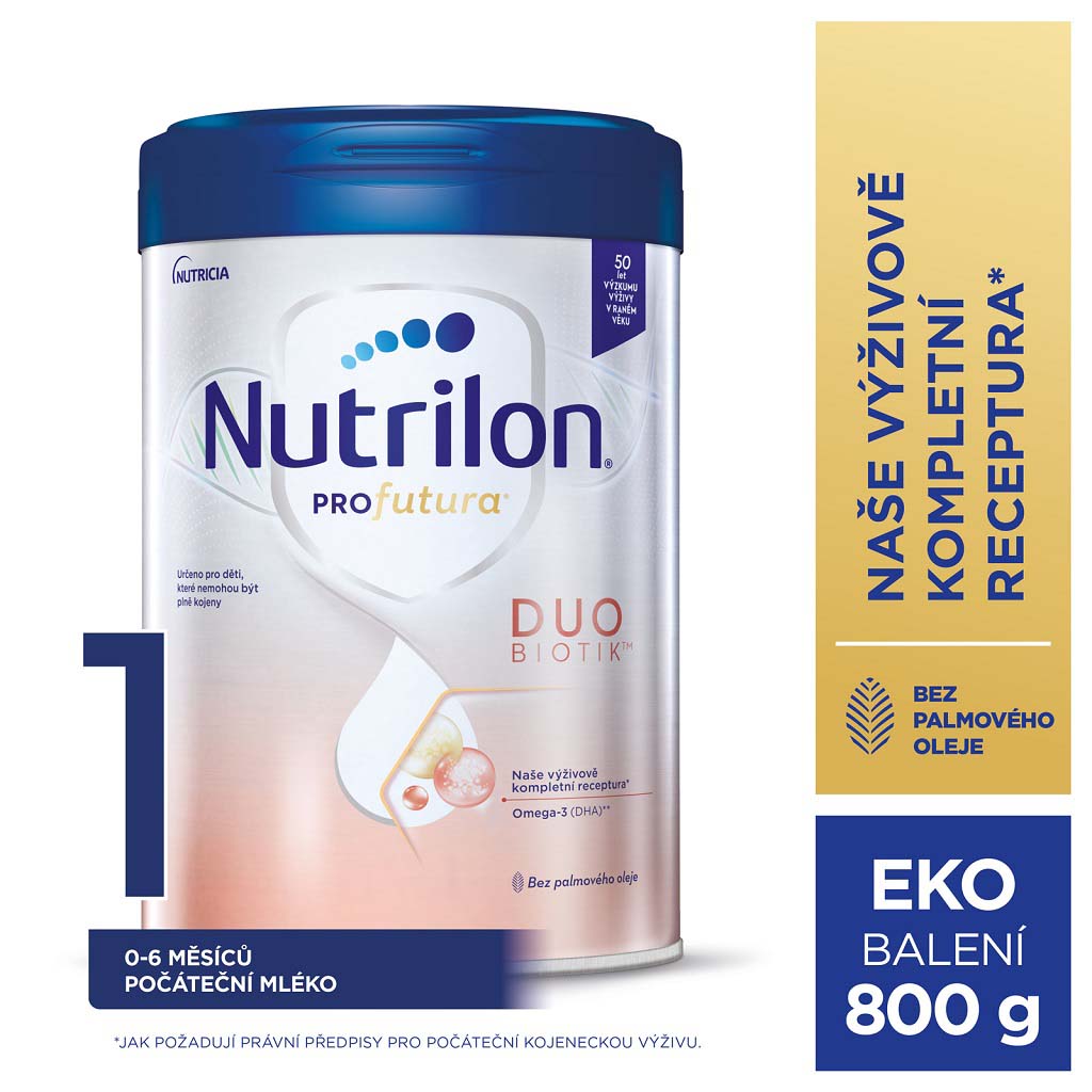 NUTRILON Profutura DUOBIOTIK 1 počiatočné dojčenské mlieko 800 g 0+
