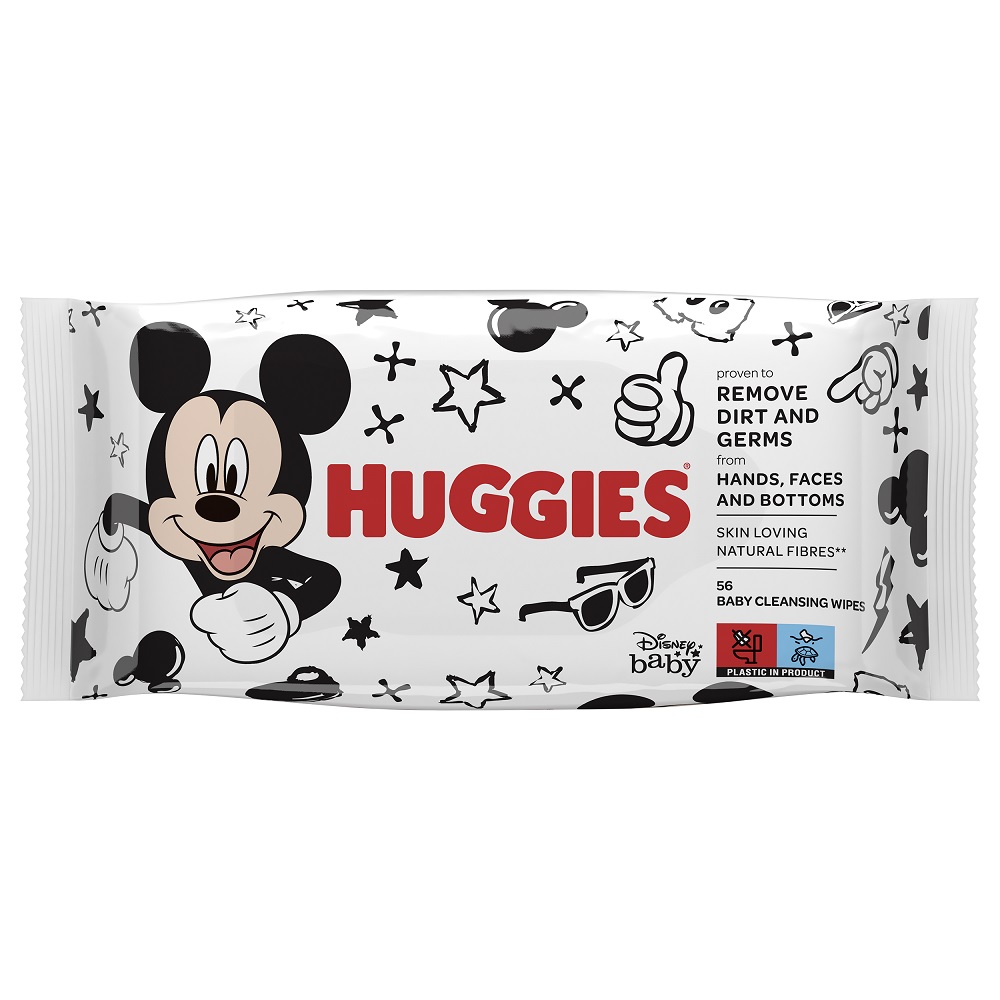 HUGGIES® Obrúsky vlhčené Mickey Mouse 56 ks