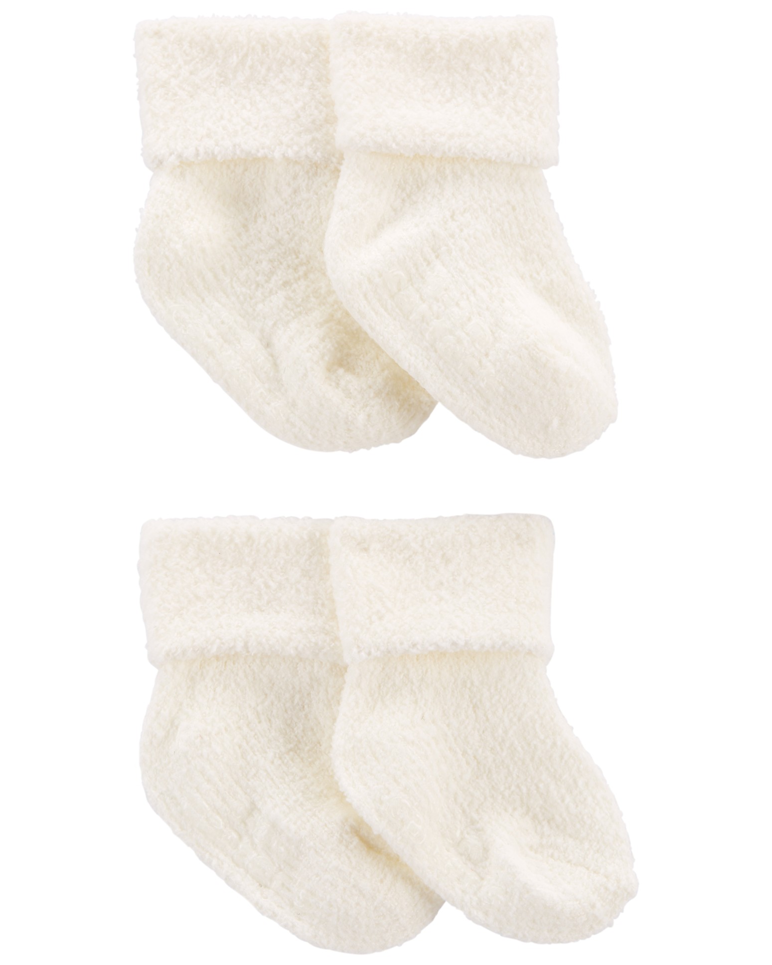CARTER'S Ponožky White neutrál LBB 4ks NB/ veľ. 56