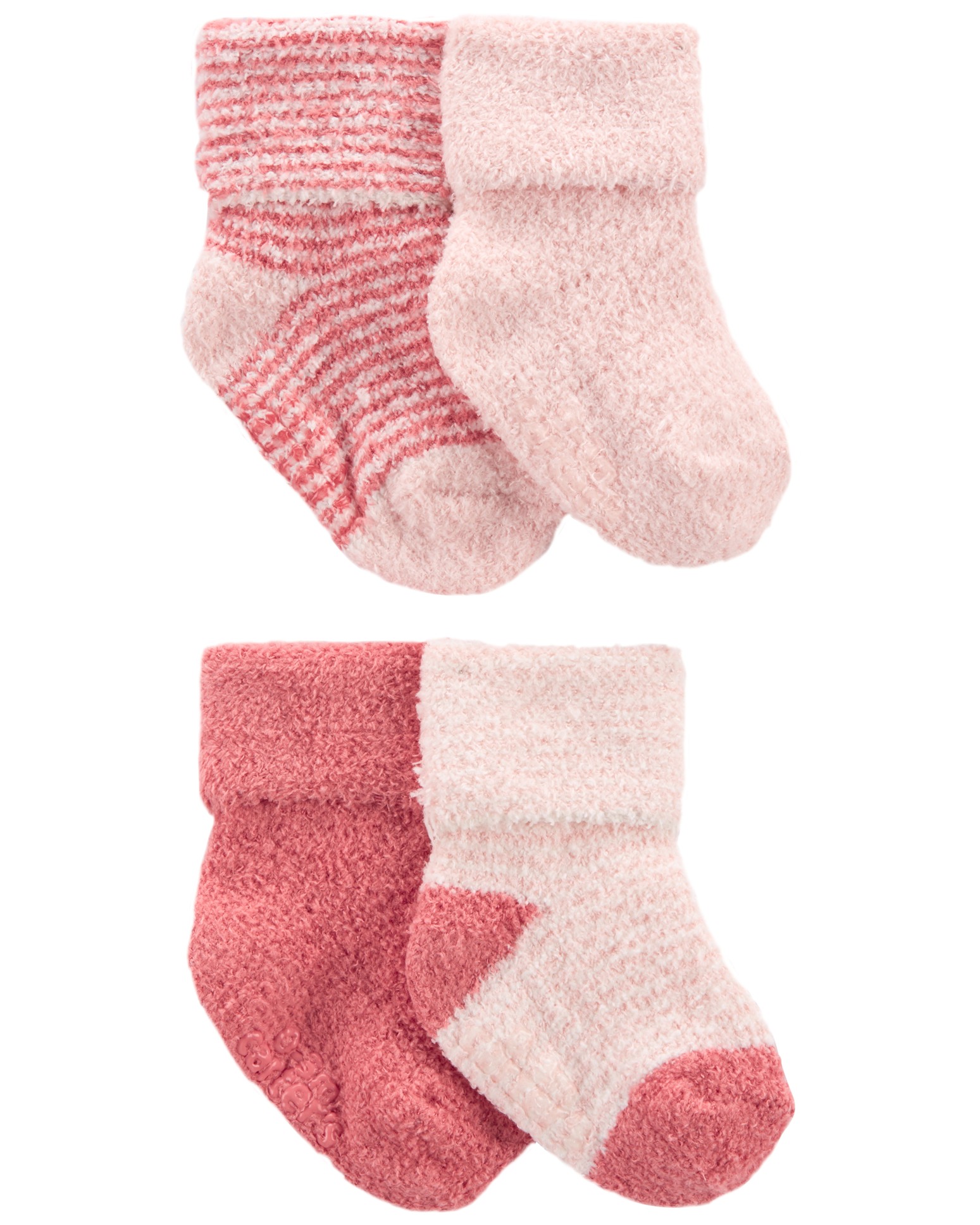 CARTER'S Ponožky Stripes Pink dievča LBB 4ks NB/ veľ. 56