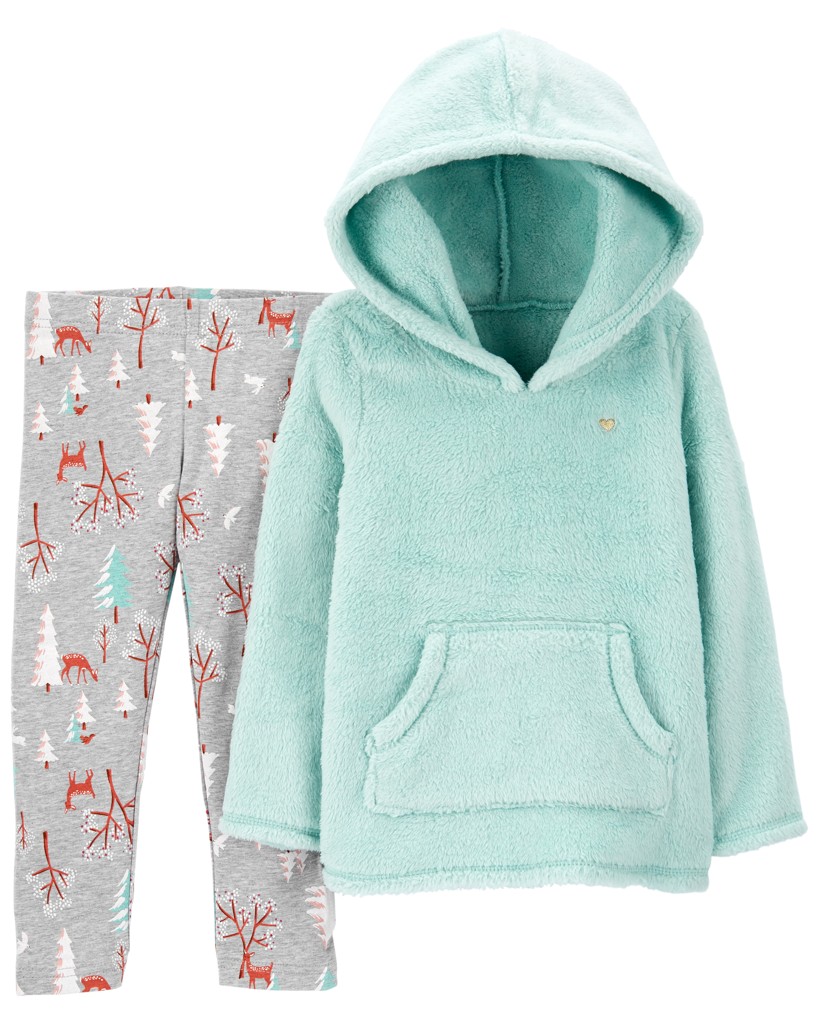 CARTER'S Set 2dielny mikina, legíny Mint dievča 12m