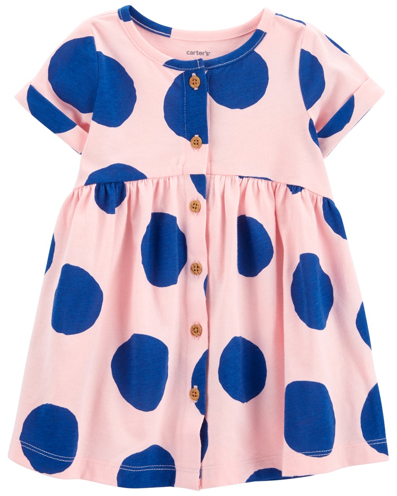 CARTER'S Šaty Blue Dots dievča 9m