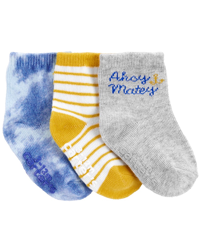 CARTER'S Ponožky Mix chlapec LBB 3ks 3-12m