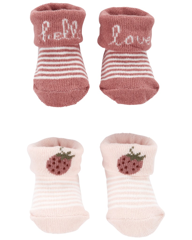 CARTER'S Ponožky Fruit dievča 2ks NB/ veľ. 56