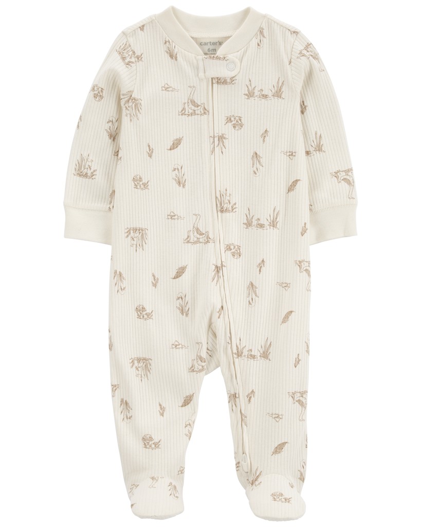 CARTER'S Overal na zips Sleep&Play Ivory Goose neutrál 3m/ veľ. 62