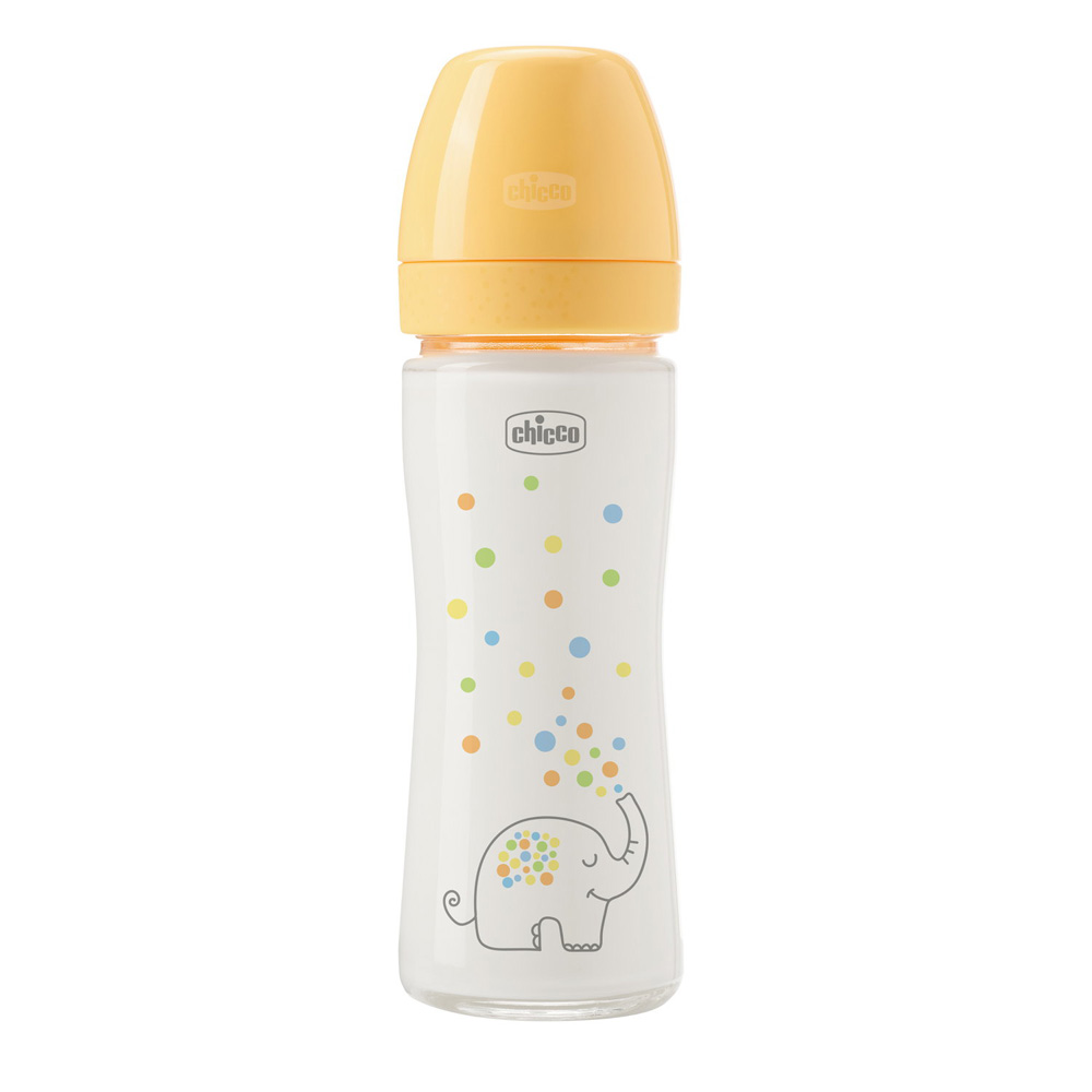 CHICCO Perfect Easy üveg cumisüveg 240 ml lassú szilikon – fő kép