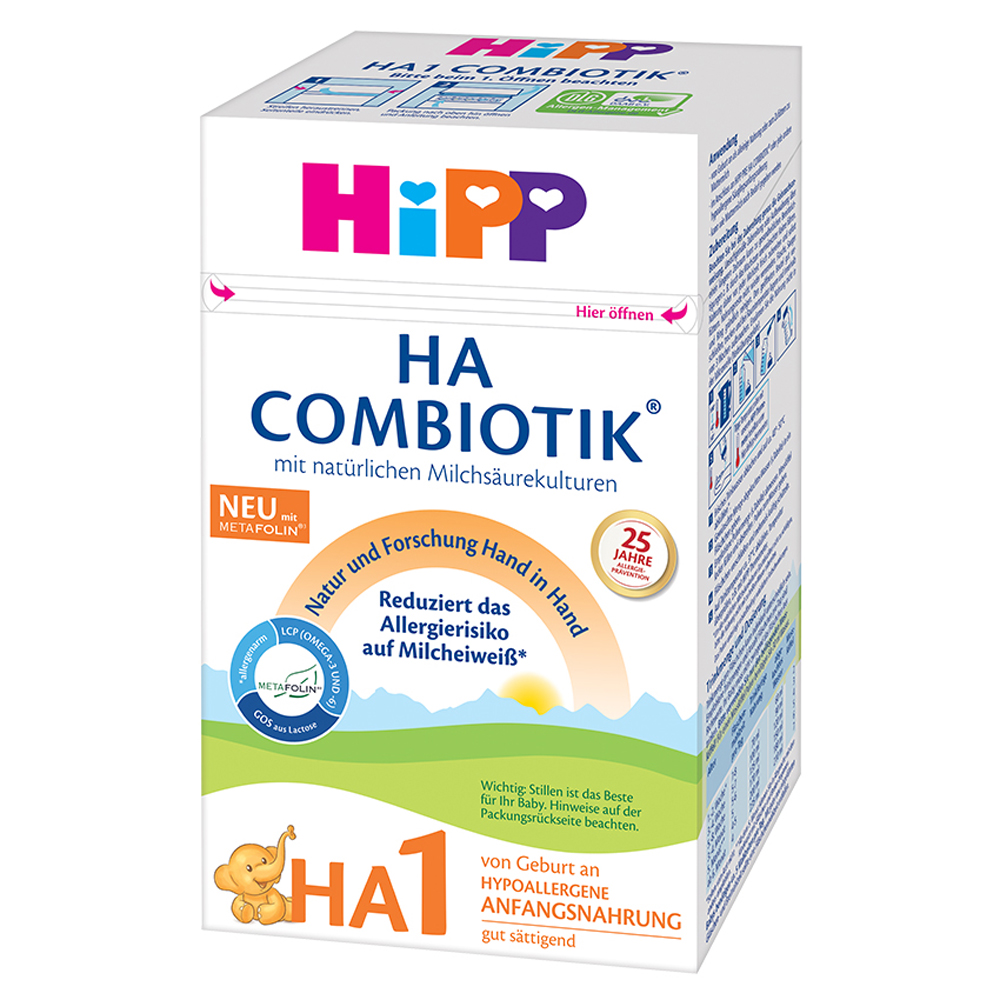 HiPP HA 1 Combiotik®Špeciálna dojčenska výživa od narodenia, 600 g