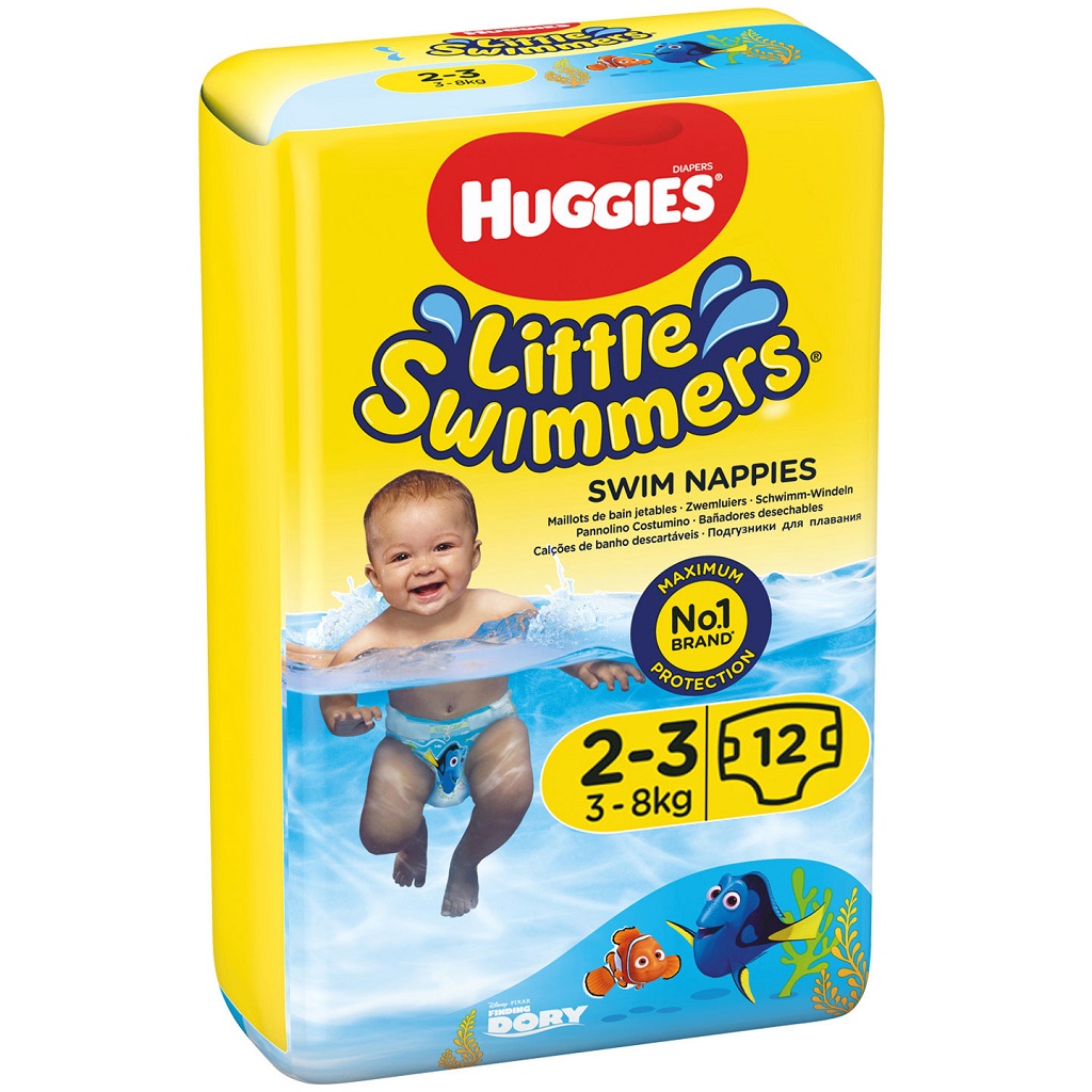 HUGGIES Little Swimmers Plienky do vody jednorazové 2-3 (3-8 kg) 12 ks