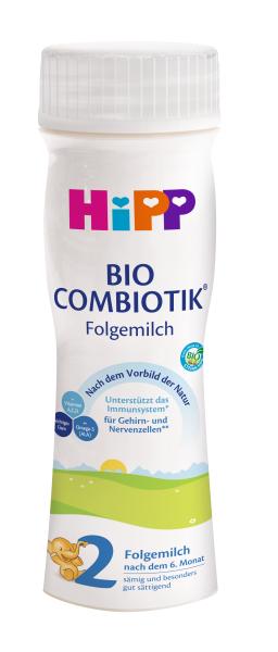 HiPP 2 BIO Combiotik® Následná tekutá mliečna dojčenská výživa od uk. 6. mesiaca, 200 ml