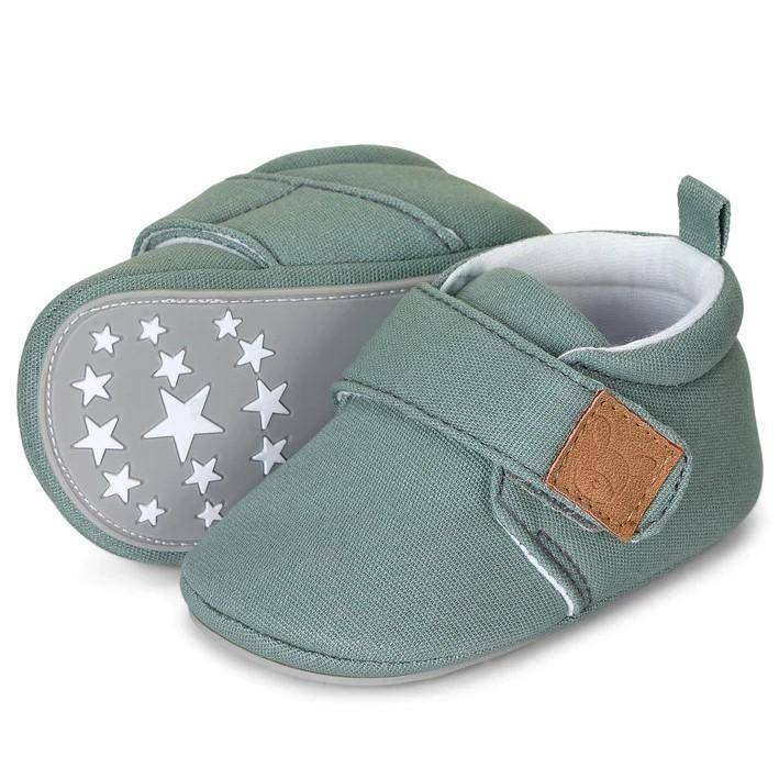 Obrázok STERNTALER Topánočky suchý zips protišmyková podrážka green chlapec 18 cm- 6-9 m