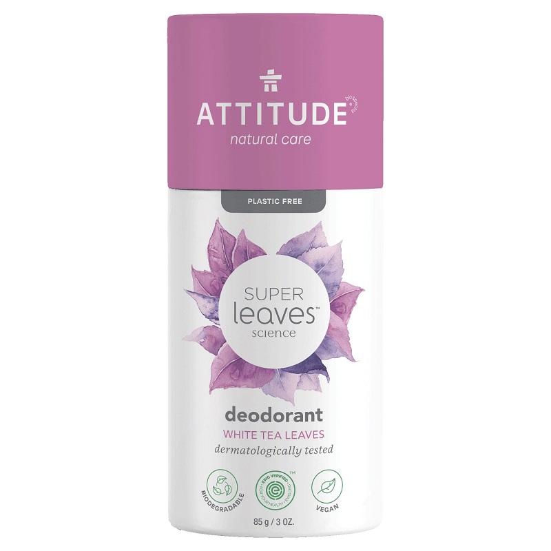 ATTITUDE Deodorant prírodný tuhý Super leaves, listy bieleho čaju 85 g